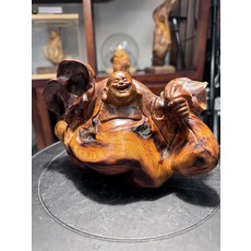 太行崖柏 彌勒佛 高度12cm 寬度16cm, 如圖所示, 1個