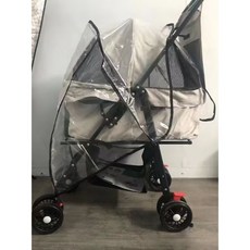 寵物推車雨套 一般型推車用 透明防雨罩 寵物外出必備, 1個, 透明