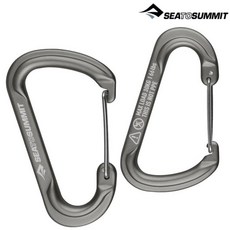 Sea to Summit 置物掛勾 鋁合金鉤環 鈦灰色2入組