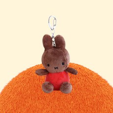 미피 키링 태닝미피 인형키링 SITTING 8cm 가방고리 백꾸 가방꾸미기 miffy 정품, 브라운, 1개