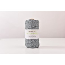 3mm 고급 마크라메실 순면우동사 100m 네트백 스트링 컬러우동실 코튼 브레이드 색실, 48-L.Charcoal