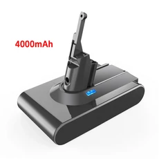 Powtree 4000mAh/6000mAh 21.6V 다이슨 V8 배터리 앱솔루트 동물 리튬 이온 SV10 진공 청소기 시리즈 충전