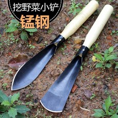 園藝鏟 挖野菜 鏟土 耕種工具 錳鋼, 1個, 特價處理：2把尖頭鏟平頭鏟80倍省力