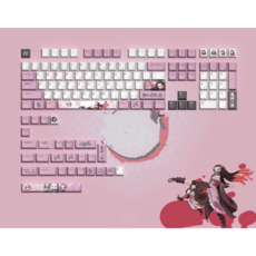 귀멸의 칼날 네즈코 탄지로 게이밍 키보드 키캡 세트 인테리어, 네즈코 키캡