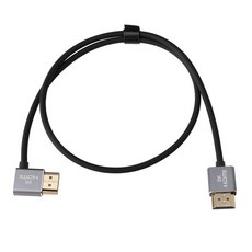 HangTon HDMI 8K Ultra HD 60Hz 4K/120Hz 48Gbps Cable for RTX 4090 Gaming Home Theater PS5 Xbox TV, Straight to Right Angled