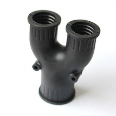 塑料波紋管橡膠三通U型Y型接頭水管水閥活接下水管, 1個