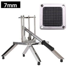 깍뚝썰기 채칼 감자 스틱 당근 채썰기 커터 썰기 기계 채소 수동 다기능 감자튀김 양파, 1개, 7mm A