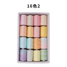 家用16色縫紉線套裝, 1個, 16色五彩綫A
