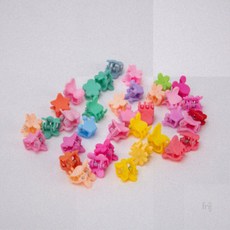 반묶음집게핀 5종 컬러믹스 디스코핀 미니집게핀 36P