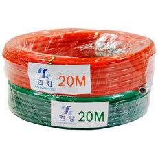 한강 8 X 20m 연질 에어호스 콤프레샤 타카 콤프레서 연결 에어건 우레탄 연결호스