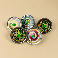 Dailyhome 전통놀이 월드컵 쇠팽이 3개입 줄세트 어린이 체험학습 교구