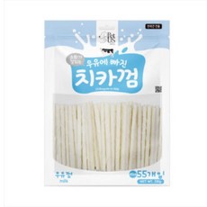 펫어스 강아지 우유에 빠진 치카껌 스틱 55p, 330g, 1개, 우유