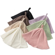 보스케 극세사 사우나 모자 온천여행 스파햇, 1개, 화이트