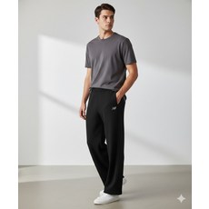 뉴발란스 NBMLG2W312 / WOMEN 소프트프레쉬골지 와이드팬츠 (BLACK) L7K3