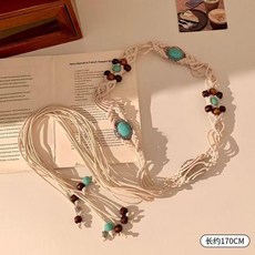 波西米亞復古腰鏈 女 手工編織流蘇腰帶