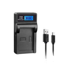USB LCD 數碼相機充電器 適用多種電池型號 附Micro USB充電線, 1個, FH/FV/FP系列