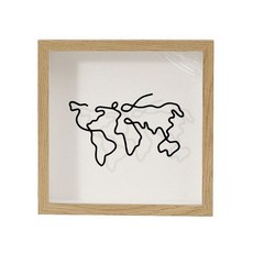 티켓보관함 액자 투명 블랙 뮤지컬 수집 기념 공연, 20 x 20cm, 1매, 우드 컬러 맵 슬림