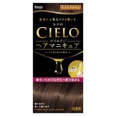 hoyu 摩洛哥堅果油染髮劑, 1盒, 淺褐色