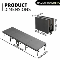사무실 접이식 점심 시간 단일 휴대용 4단 침대, 70Cm190Cm, 70Cm190Cm