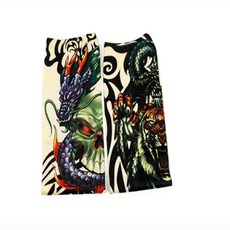 물결샵 타투무늬 팔토시 문신 햇빛차단 여름 팔가리개, 호랑이, 1개