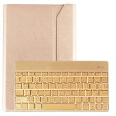 Powerway iPad 10.9吋(Air5/Air4) 專用尊座型鋁合金藍牙鍵盤皮套組/注音/一年保固, 香檳金