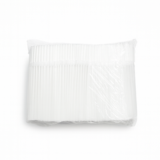 제이디팩 자바라 빨대 7*250mm 투명 벌크포장 500개, 1세트, 500개입