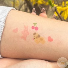온빛마켓 타투스티커 러브데이 페이스스티커