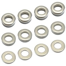 FregocS 스테인리스 스페이서 컬러 범용 M6용 미조정 가능한 12매 세트 (내경 6.5mm 외경 13mm 두께 MCP-SS