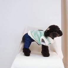 금박 보아털 배자, 민트, 1개