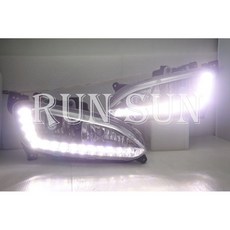 RUN SUN 車燈 SANTA FE 山土匪 14 15 LED DRL 日行燈 減滅功能, 1個