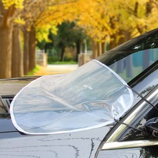 汽車前擋防落葉神器雨槽雨刮保護墊 透明防水車罩, 透明款 前擋防落葉