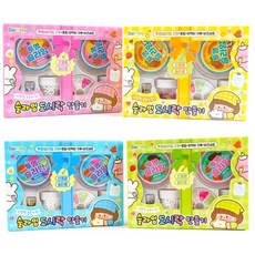 Dorothy STATIONERY DIY黏土玩具組, 粉色+黃色+藍色+綠色, 1個