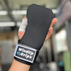 와인드업 크로스핏 그립 화이트 헬스 그립 철봉 스트랩 손바닥 까짐 방지 보호대, 1개