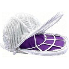 MCHKJ Hat Washer Cage Hats Cleaner for baseball caps Washing Machine with Mesh Bags Cleaning Prot, 1 Pack Cage + Bag