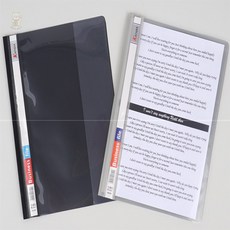 카멜밸리 투명커버 파일 결제판 A4 깔끔한자료정리, 화이트