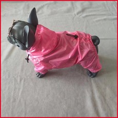 狗狗四腳雨衣全身防水防臟超薄防悶熱糖果色法鬥柴犬泰迪柯基金毛, 藍色款【聯繫客服備註品種斤數】,8碼, 1個