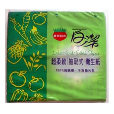 百潔農會抽取式衛生紙 原生紙漿製造 柔軟舒適 居家必備, 1箱