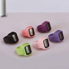 수영 핑거 시계 방수 측정 장치 훈련 스톱워치 다이빙, 기본 반지 사이즈, 단일 항목