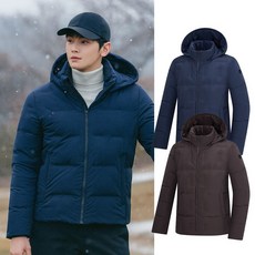 비티알 비티알 남성 겨울 덕다운 튜브 골프 후드 패딩 자켓 BSC805UO3M