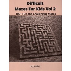 Difficult Mazes For Kids Vol 2: 100+ Fun and Challenging Mazes Hardcover, Mazes Draw America, English, 9781801410861