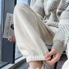꾸꾸지민 따뜻함 끝판왕 밴딩 도톰 겨울팬츠