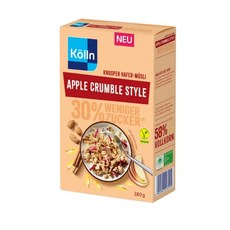Kölln 퀠린 뮤즐리 크누스퍼 애플 그램블 스타일 30% less sugar 380g