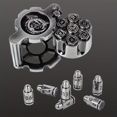 指尖解壓創意指尖陀螺解壓玩具 解壓噴子 手把件陀螺 生日禮物 金屬旋轉左輪骰子套裝COC跑團DND龍與地下城RP, 古鎳, 1個