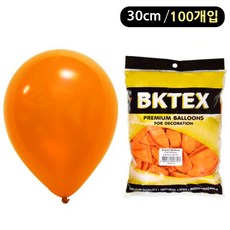 데코볼 풍선 펄오렌지 30cm 100개