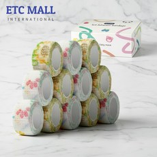 이티씨몰 자가점착 밴드 2.5cm 압박붕대 패턴 플라워 2종 스프링 블로썸 썬 플라워 10+2, 1개