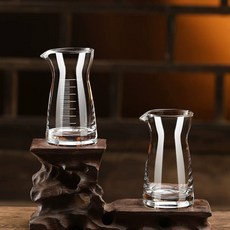 喚 HUAN 玻璃公杯 分酒器, 1個, 大 斜口 無刻度, 透明