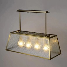 雨果燈飾 老窗花海堂玻璃吊燈 復古印花玻璃 直排式餐桌吊燈