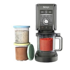 닌자 크리미 디럭스 아이스크림 젤라또 NC501EU, 실버 3개 컵 포함 CN501CO, 기본 색상