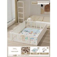 파워쇼퍼 플레이가드 유아 정글짐 안전 아기 울타리, 수납 180 x 250 +1cm