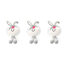 비케이 동물 모양 칫솔 랙, 바니, 3개입